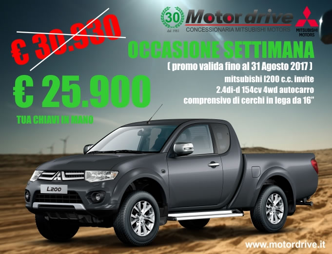 Solo per una settimana Mitubishi L200 tua a...